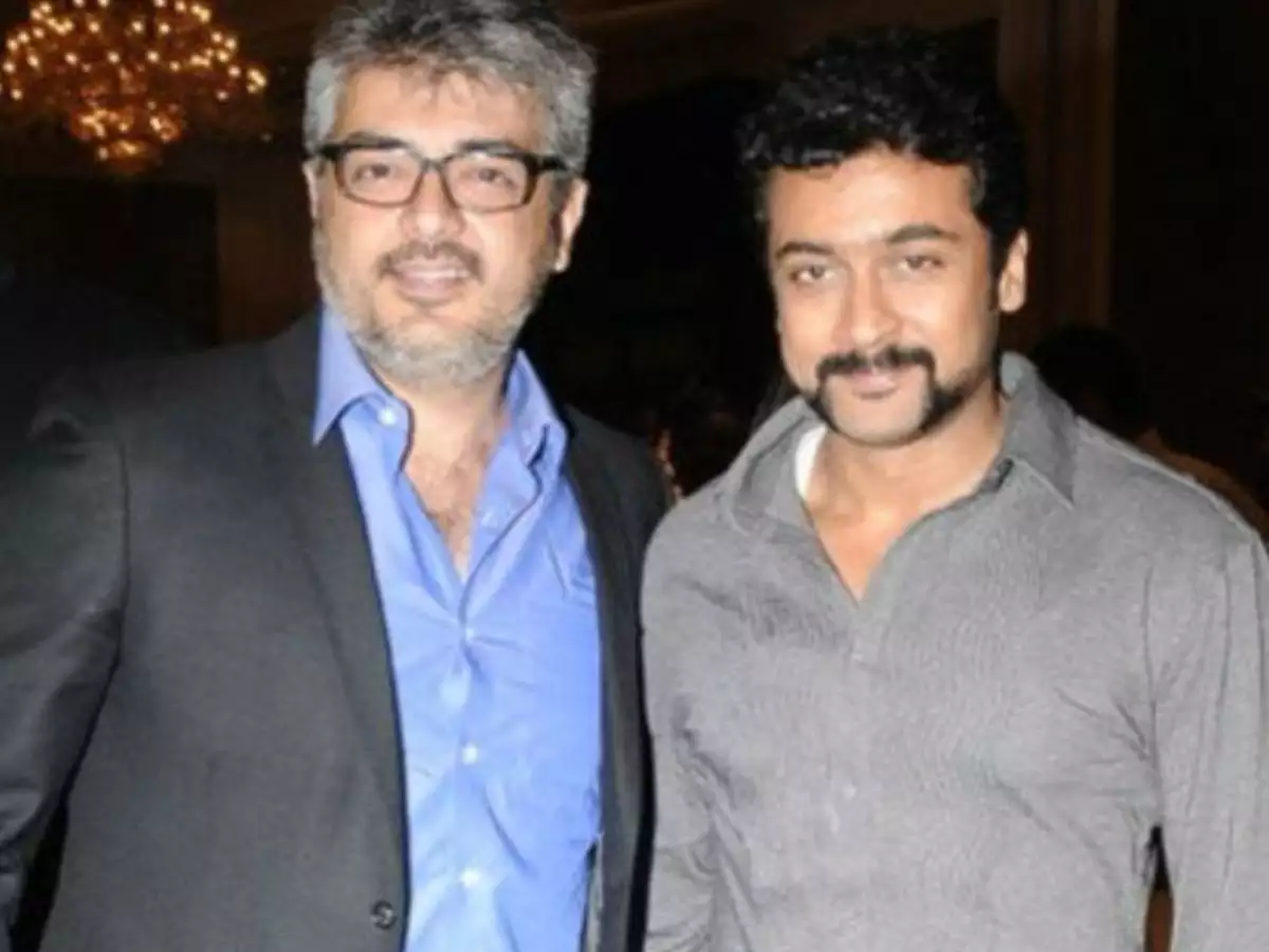 Surya and ajith cycle ride photo getting viral