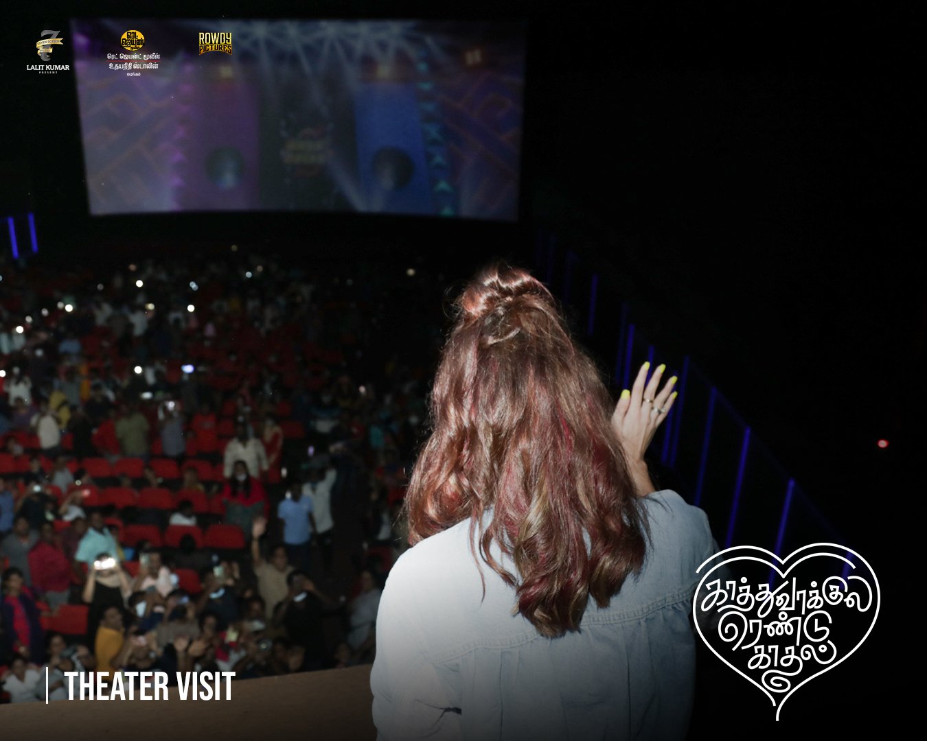 Kaathuvaakula Rendu Kaadhal Movie Promotions Devi Theater Visited Nayanthara Vignesh Shivan