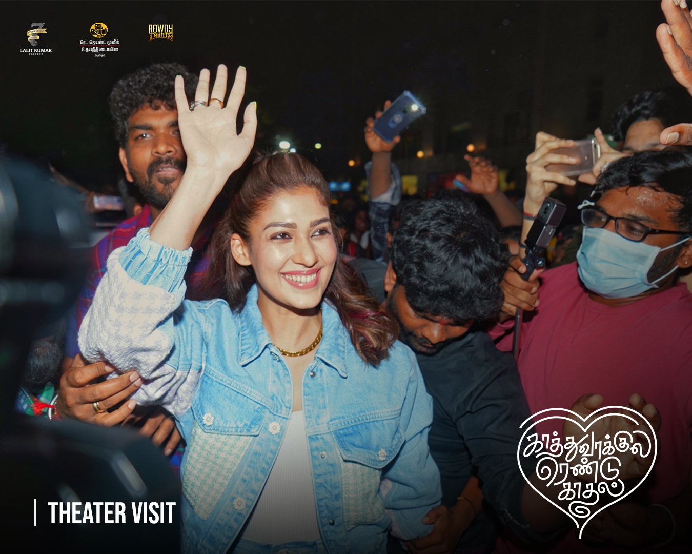Kaathuvaakula Rendu Kaadhal Movie Promotions Devi Theater Visited Nayanthara Vignesh Shivan