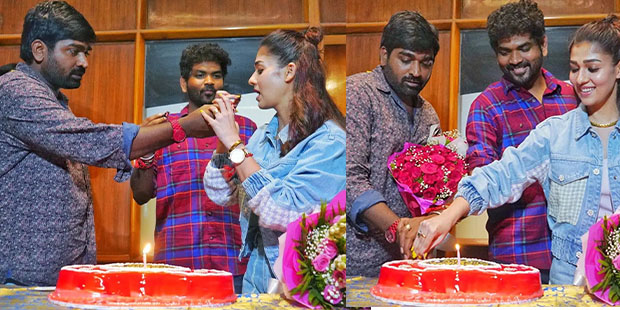 Kaathuvaakula Rendu Kaadhal Movie Promotions Devi Theater Visited Nayanthara Vignesh Shivan