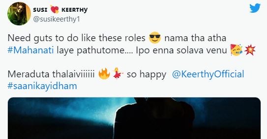 Saani kayidham gains positive comments against its violence scenes and actions