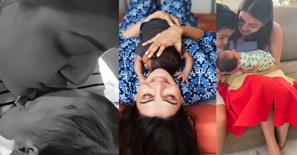 Kajal agarwal shares her son photo for the first time on social media