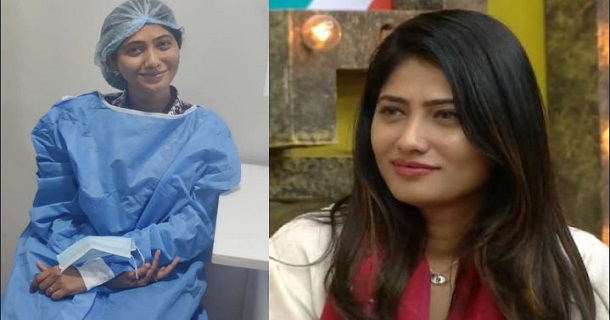 Biggboss julie got laser surgery done photos from hospital getting viral