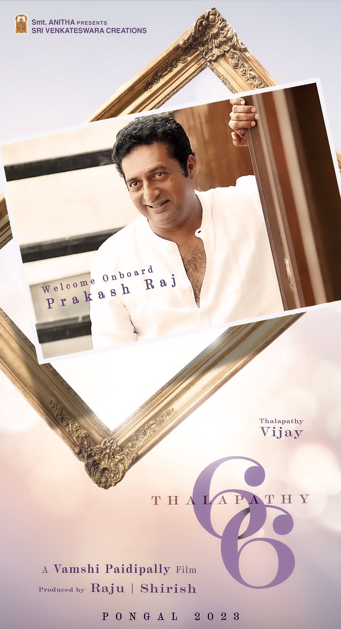 Prakash raj to join thalapathy66 crew acting with vijay