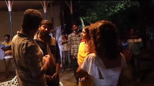 Kaathuvaakula rendu kadhal making video and vignesh shivan dancing getting viral