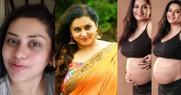 Actress namitha announced her pregnancy by sharing photos