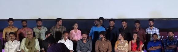 Arunraja kamaraj crying on stage thinking his wife on nenjuku needhi audio launch show