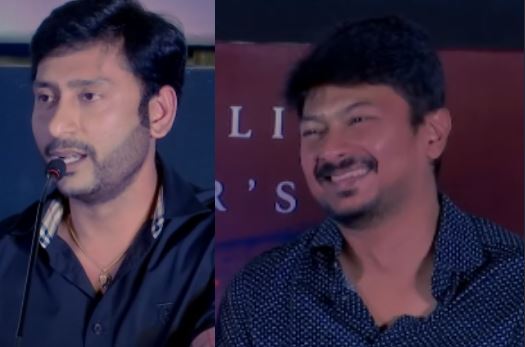 Rj balaji speaks about vijay kuruvi film in nenjuku needhi audio launch