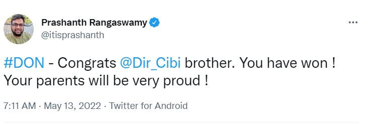 Actor Sivakarthikeyan Don Tamil Movie Review Today