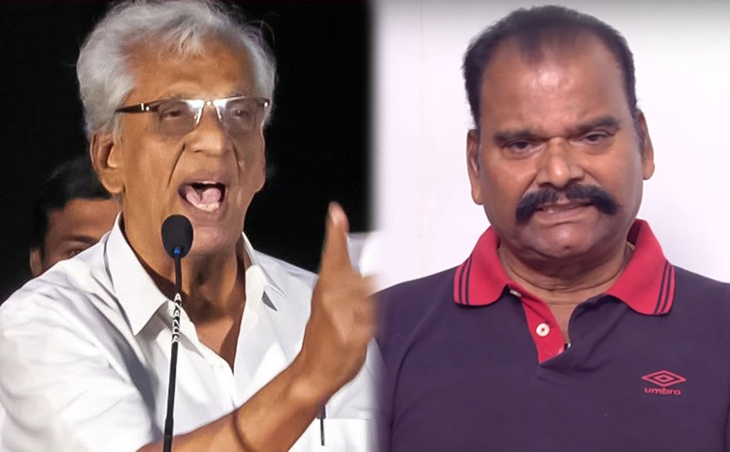 bayilvaan ranganathan and k rajan fight straight in function and shouting bad words video viral