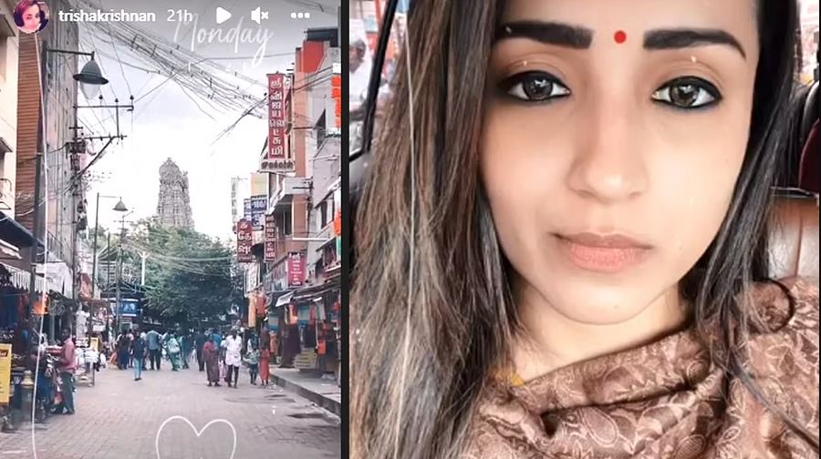 Trisha shares photo from madurai ghilli shooting spot after 18 years