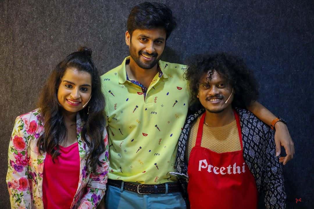 ashwin kumar stumbled in sembi audio launch kamal advises and appreciates viral video