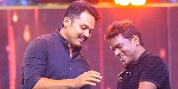 Actor Karthi Tamil Cinema Music Director Yuvan Shankar Raja