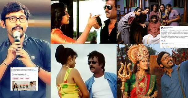 Rajini fans cornering rj balaji for his college speech on rajini films