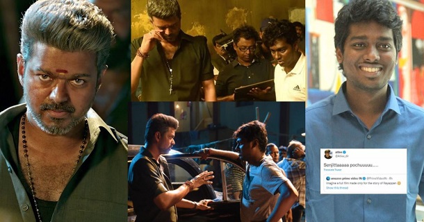 Atlee tweets about rayappan bigil for amazon prime tweet