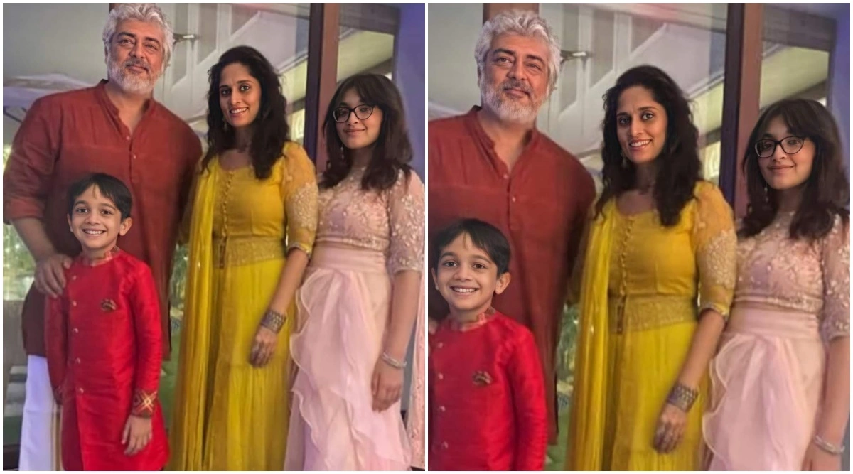 Ajith kumar and shalini with thaya alagiri latest photos getting viral on social media