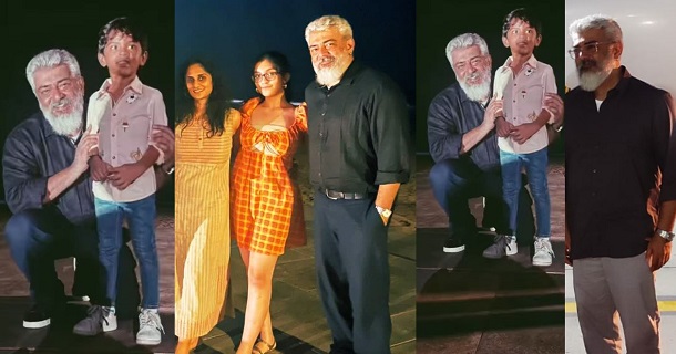 Ajith latest photos with family and fans getting viral on social media