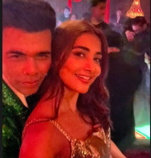 Pooja hegde night party with popular director photos getting viral