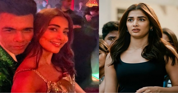 Pooja hegde night party with popular director photos getting viral