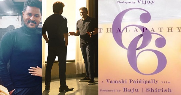 Prabhu deva in thalapathy66 shooting spot photo getting viral on social media