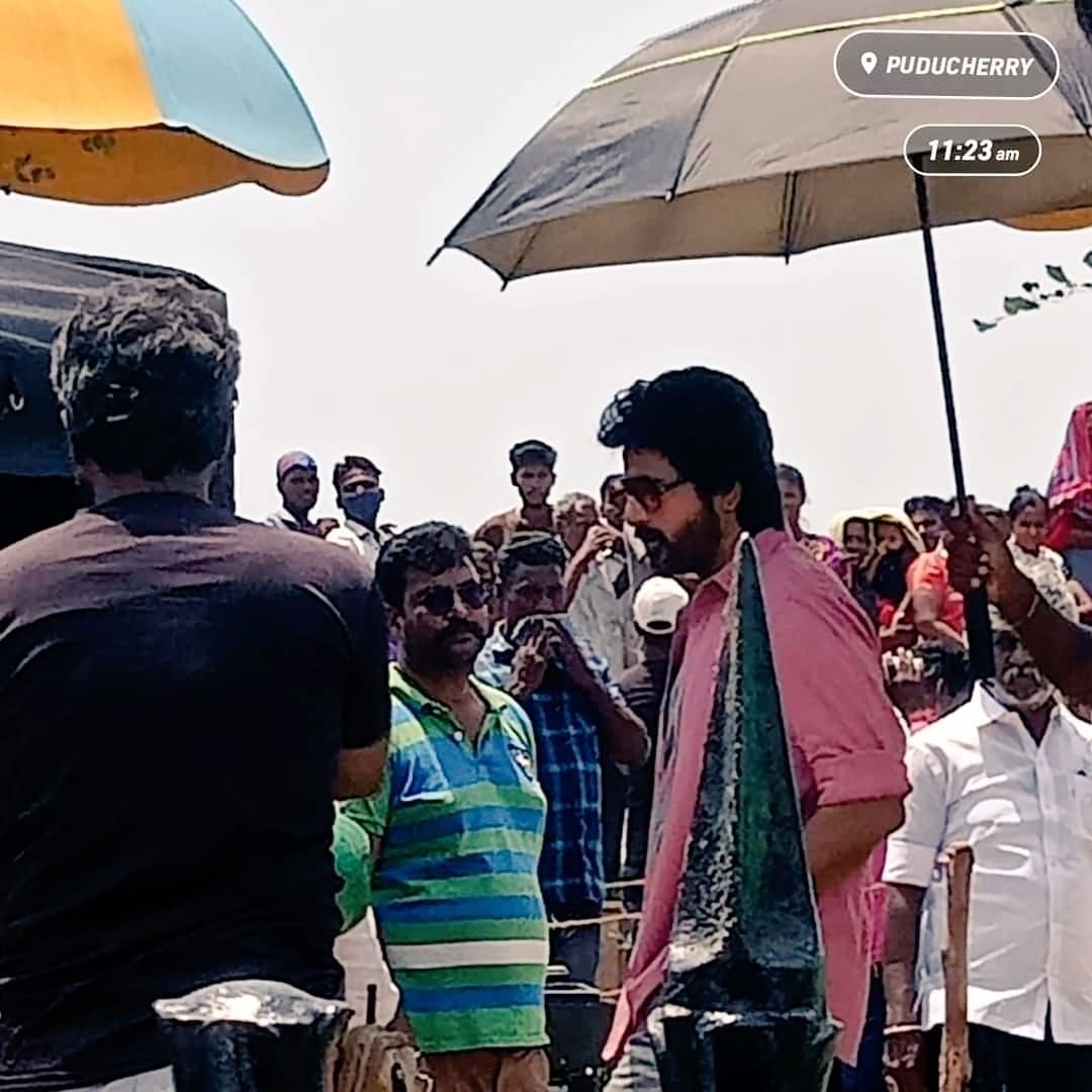 Sk20 sivakarthikeyan shooting video and photos viral on social media