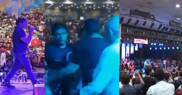 Krishnakumar kunnath to get out of the stage after uncomfort feel viral video