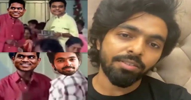 Gv prakash blocks twitter user for a meme video