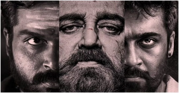 Karthi suriya kamal haasan photo getting viral on shooting