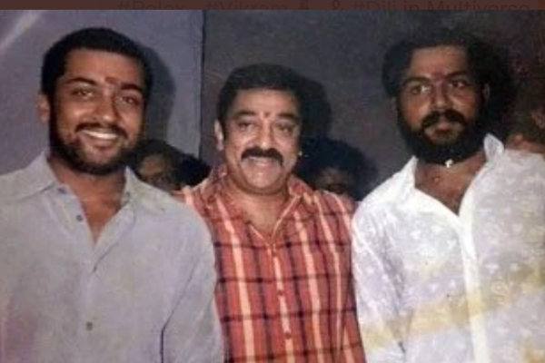 Karthi suriya kamal haasan photo getting viral on shooting