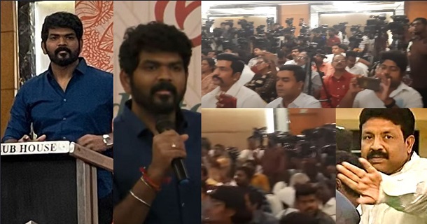 Issue in vignesh shivan press meet ajith manager suresh chandra and puthiyathalaimurai ananthan fight