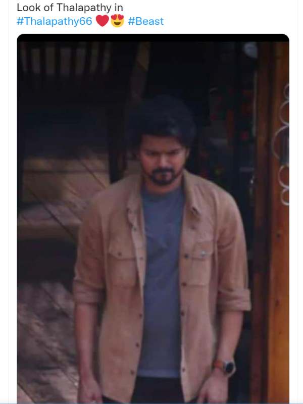 Thalapathy66 vijay look got leaked in internet