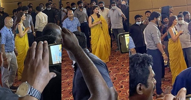 Vignesh shivan and nayanthara at press meet after marriage photos viral