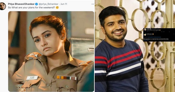 Sathish comment for priya bhavani shankar post made netizens to troll actor sathish