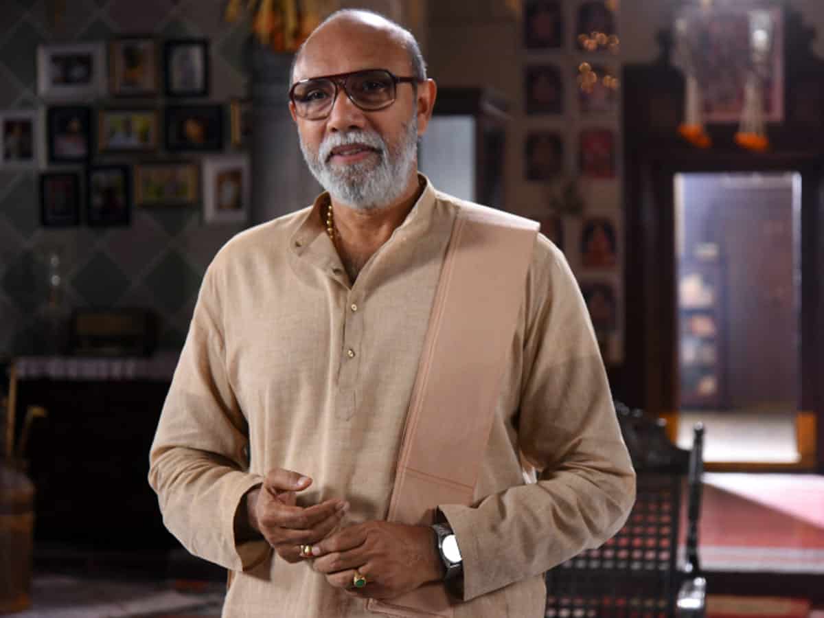 Sathyaraj in kpy champions show for veetla vishesham promotion