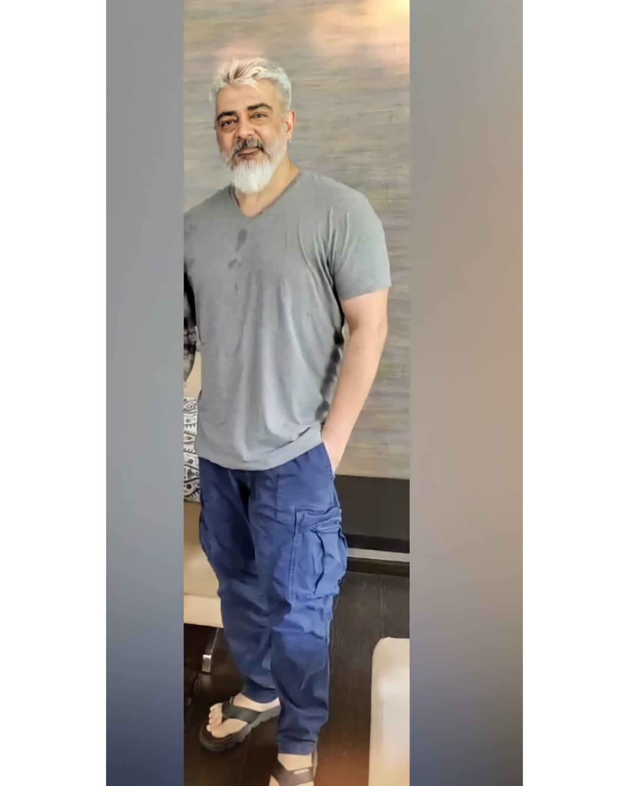 Ajith kumar slim fit look getting viral on social media