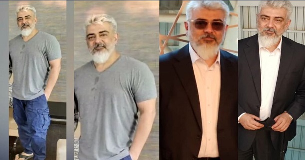 Ajith kumar slim fit look getting viral on social media