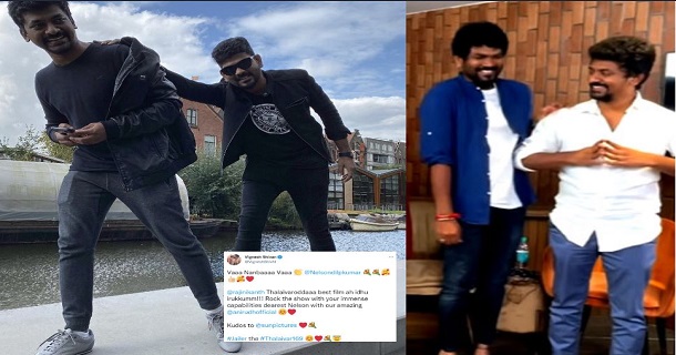Vignesh shivan posts for nelson dilipkumar for his rajinikanth jailer movie
