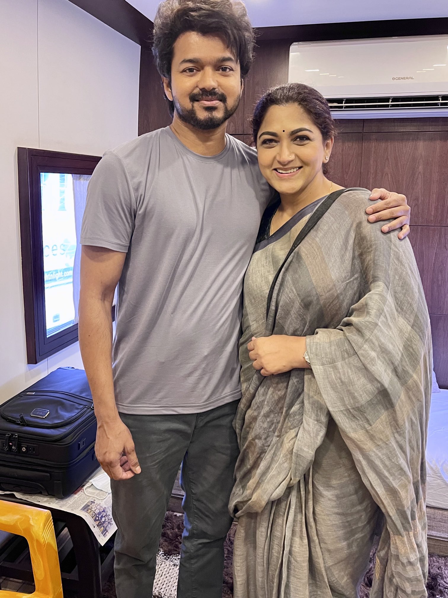 Popular actress revealed new still from varisu shooting spot