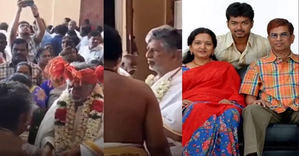 Sa chandrasekar celebrated 80years of marriage and did poojai in thirukadaiyur temple
