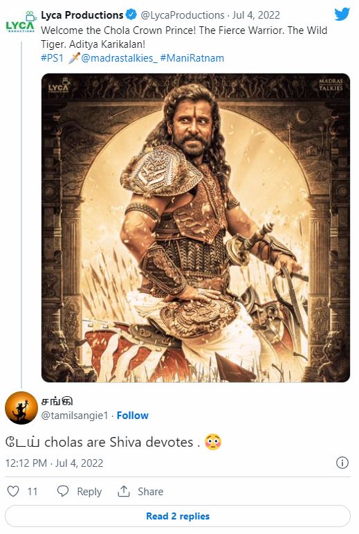 Ponniyin selvan posters got controversy back to back