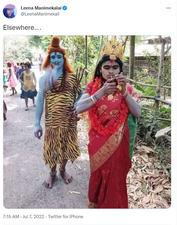 Leena manimekalai posts new photo which creates controversy