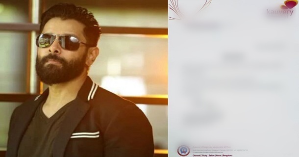 Chiyaan vikram health issue doctors press release