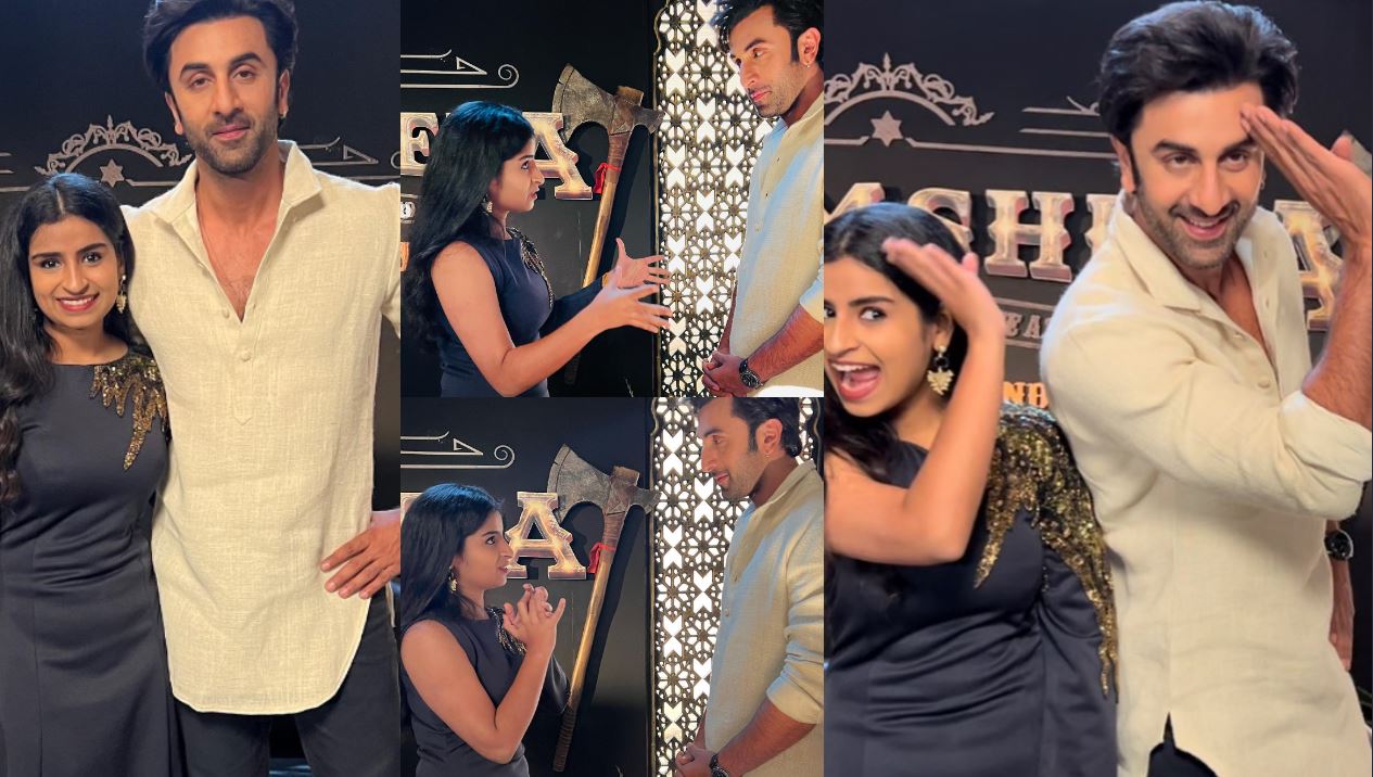 Vijay tv celebrities in bollywood sivaangi and dd with ranbir kapoor photos getting viral