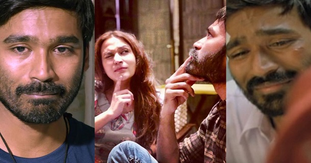 Dhanush lyrics in thiruchitrambalam megham karukatha song remembering his past life fans question