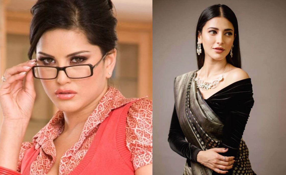 Shruthi haasan following sunny leone video getting viral on social media