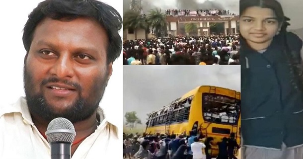 Mohan g tweets about kallakurichi srimathi death case