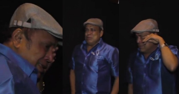 Thambi ramaiah crying on watching mamanithan movie video getting viral on social media