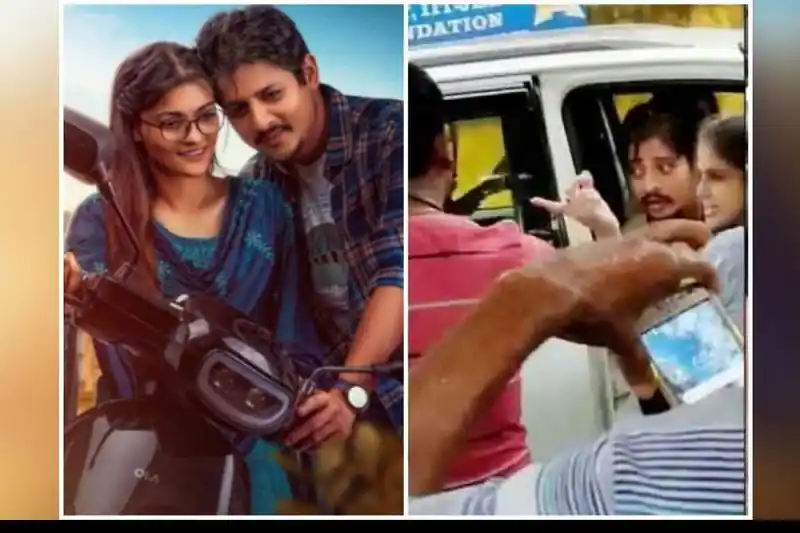 Popular actor babushaan and actress prakruti mishra caught red handed while romancing inside car