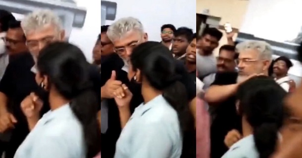 Ajith kumar blessed fan girl video getting viral on social media
