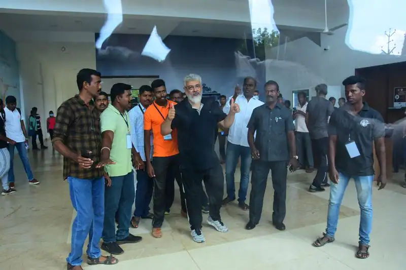 Ajith soft gesture towards housekeeping working ladies in riffle club